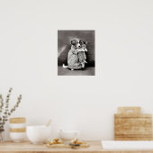 Poster Puppy en Kitten (Keuken)