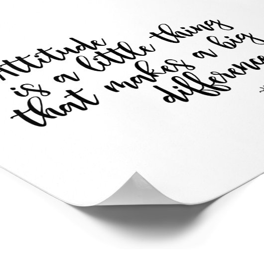 Poster Quoting Winston Churchill - Attitude (Hoek)