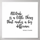 Poster Quoting Winston Churchill - Attitude (Voorkant)