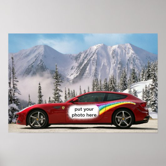 poster raceauto (Voorkant)