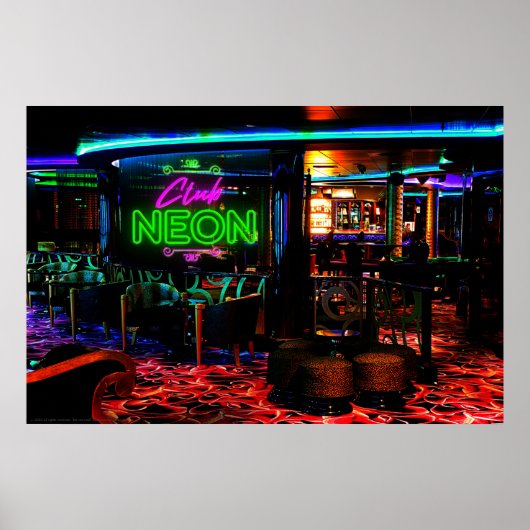 Poster Rad Mall "Club NEON" (Voorkant)