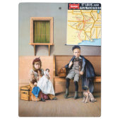 POSTER RAILROAD, 1898 KLEMBORD (Achterkant)