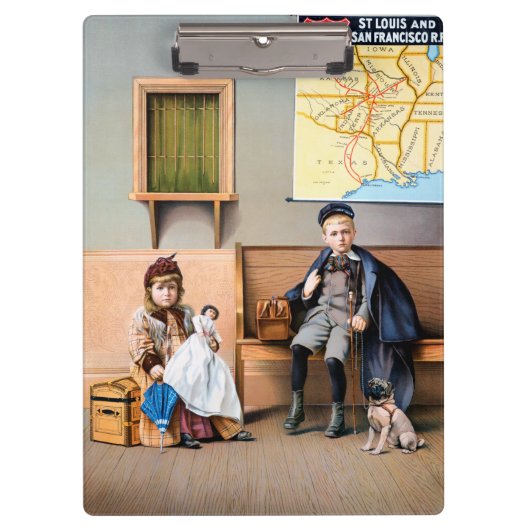 POSTER RAILROAD, 1898 KLEMBORD (Voorkant)