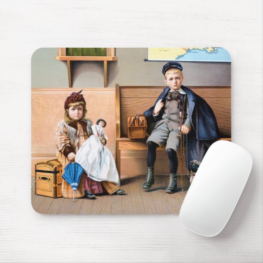 POSTER RAILROAD, 1898 MUISMAT (Met muis)