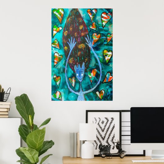 poster "Raining Love" (Thuiskantoor)