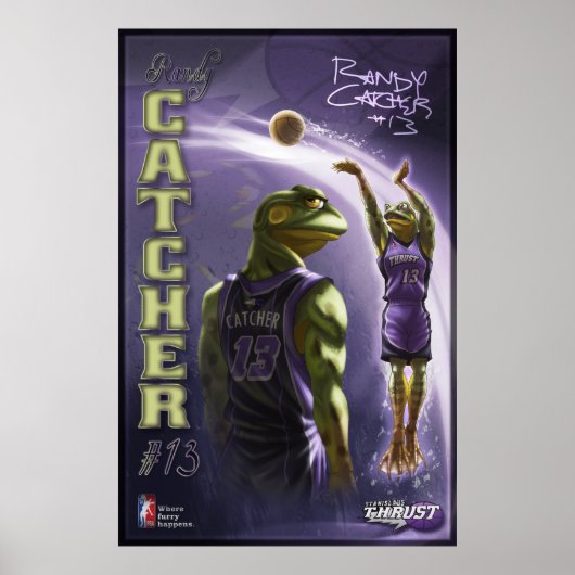 Poster Randy Catcher (Voorkant)