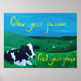 Poster rechthoek (volg je passie)