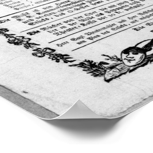 Poster reclame van "The Magic Flute" (Hoek)