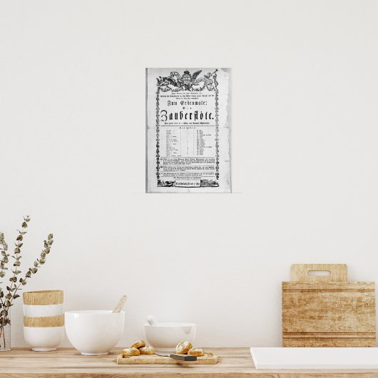 Poster reclame van "The Magic Flute" (Keuken)