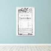 Poster reclame van "The Magic Flute" Canvas Afdruk (Insitu (Houten vloer))