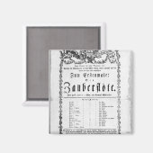 Poster reclame van "The Magic Flute" Magneet (Voorkant / Achterkant)