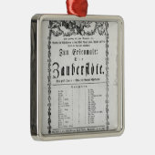 Poster reclame van "The Magic Flute" Metalen Ornament (Rechts)