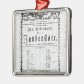 Poster reclame van "The Magic Flute" Metalen Ornament (Links)