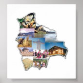 Poster recuerdo de Bolivia (Voorkant)