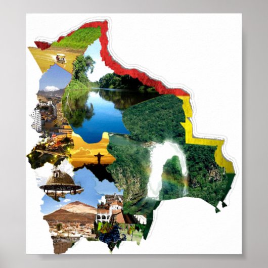 Poster recuerdo de Bolivia (Voorkant)