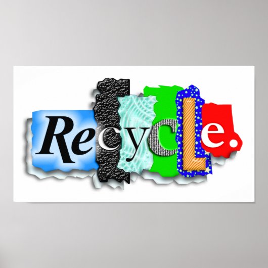 Poster: "RECYCLEN" Poster (Voorkant)