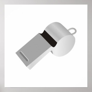 Poster Referees Whistle