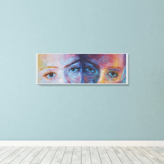 Poster, "Reflection from Within" door Rosanne Coty Canvas Afdruk (Insitu (Houten vloer))