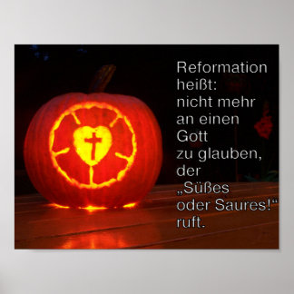 Poster Reformationstag Halloween