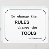 Poster - Regels / hulpmiddelen (Voorkant / Achterkant)