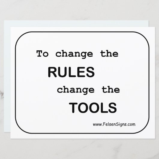 Poster - Regels / hulpmiddelen (Voorkant / Achterkant)