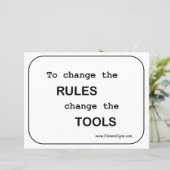 Poster - Regels / hulpmiddelen (Staand voorkant)