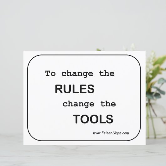 Poster - Regels / hulpmiddelen (Staand voorkant)