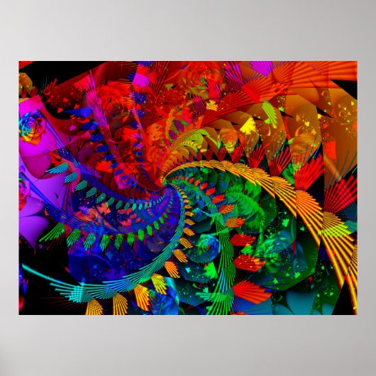 Poster regenboogbossen (Voorkant)