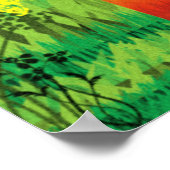 Poster regenbooggracht Abstract (Hoek)