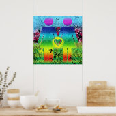 Poster regenbooggracht Abstract (Keuken)