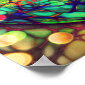 Poster regenbooghartslag met prijsopgave (Hoek)