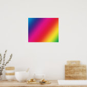 Poster regenboogkleuren (Keuken)