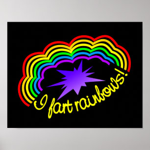 Poster regenboogkunst