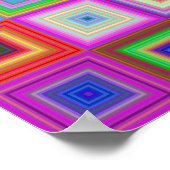 poster regenboogkwadraten (Hoek)