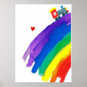 poster regenboogtrein (Voorkant)