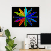 Poster regenboogventilator (Thuiskantoor)