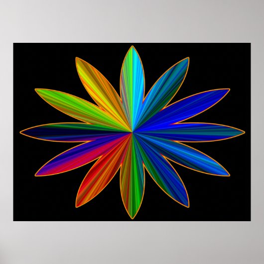 Poster regenboogventilator (Voorkant)