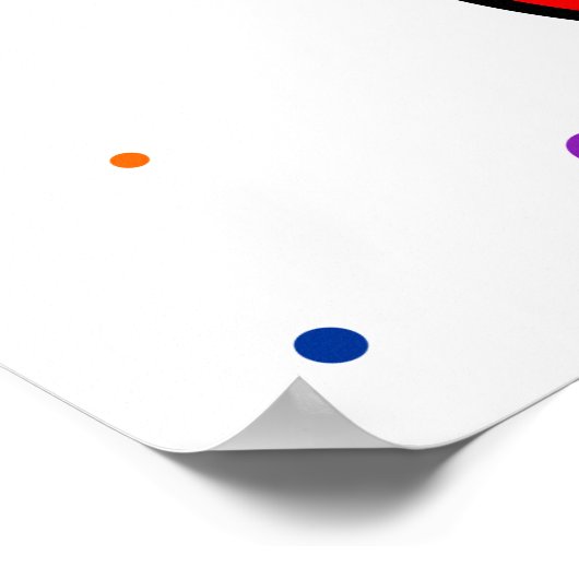 Poster regenboogventilator (Hoek)