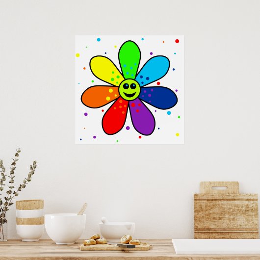 Poster regenboogventilator (Keuken)