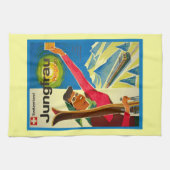  poster, regio Jungfrau, Zwitserland Theedoek (Horizontaal)