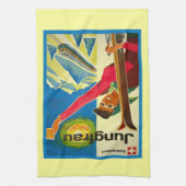 poster, regio Jungfrau, Zwitserland Theedoek (Verticaal)