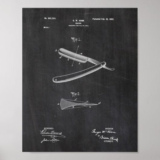 Poster Reight Razor Patent (Voorkant)