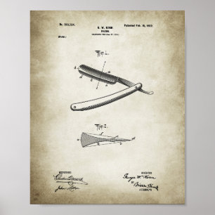 Poster Reight Razor Patent