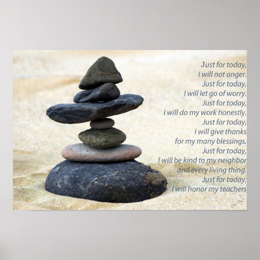 Poster Reiki Principles (Voorkant)