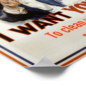 poster "Reinig je kamer" (Hoek)