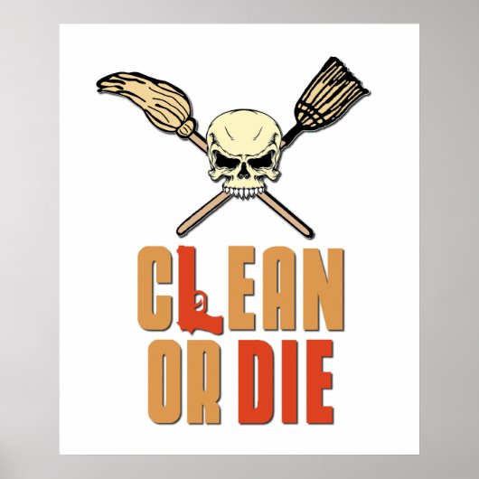 Poster reinigen of afsterven (Voorkant)