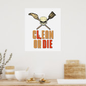 Poster reinigen of afsterven (Keuken)