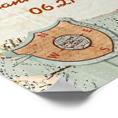 Poster reiskaart (Hoek)