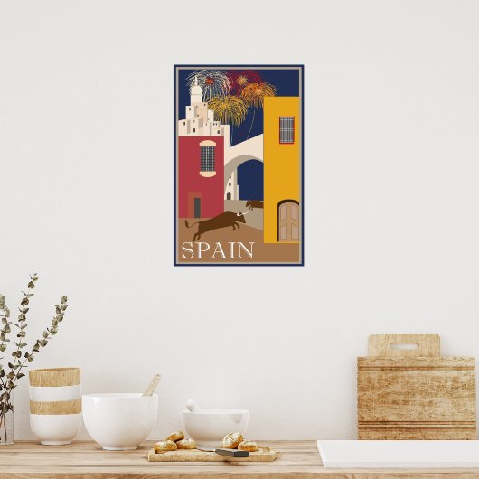  Poster reistoerisme Spanje (Keuken)