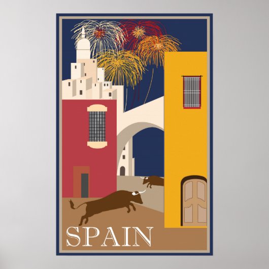  Poster reistoerisme Spanje (Voorkant)